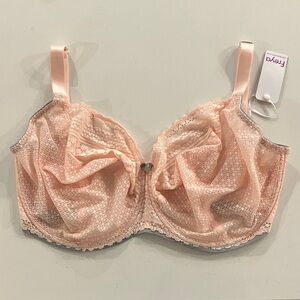 Freya NWT Daisy Lace Delicate Lace Bra - Soft Peach